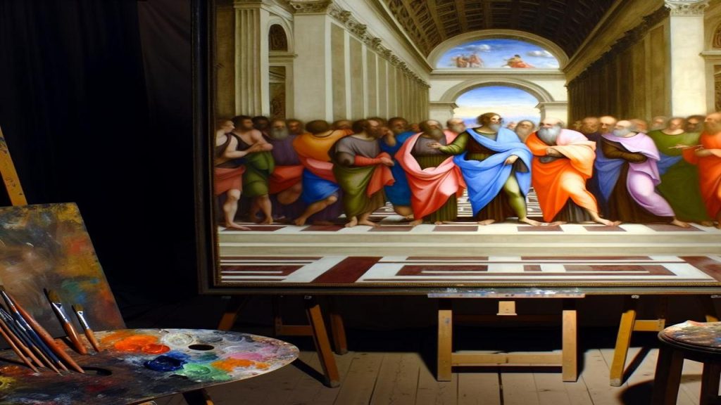 Co namalował Rafael Santi?